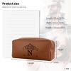Personalized Travel Toiletry Bag for Women, Custom Makeup Bag with Name, Portable Leather Waterproof Zipper Pouch Cosmetic Organizer Bag, Customized Gifts for Mom Birthday Mother's Day Bridal Shower view 4
