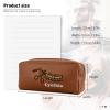 Personalized Travel Toiletry Bag for Women Men, Custom Makeup Bag with Name - Portable Leather Waterproof Zipper Pouch Cosmetic Organizer Bag Dopp Kit Shaving Bag, Customized Graduation Gifts for Him view 4