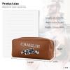Personalized Travel Toiletry Bag for Men, Custom Cosmetic Organizer Bag w/ Name - Portable Leather Waterproof Zipper Pouch Dopp Kit Shaving Bag, Customized Gifts for Dad Husband Birthday Father's Day view 4