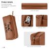 Personalized Travel Toiletry Bag for Women Teengirl, Custom Makeup Bag with Name & Cat Pattern, Portable Leather Waterproof Zipper Pouch Cosmetic Organizer Bag, Customized Gifts for Mom Girlfriend view 3