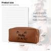 Personalized Travel Toiletry Bag for Women Teengirl, Custom Makeup Bag with Name & Cat Pattern, Portable Leather Waterproof Zipper Pouch Cosmetic Organizer Bag, Customized Gifts for Mom Girlfriend view 4