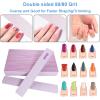 80/80 Grit Nail Files (25 Pcs), Coarse Emery Boards for Acrylic Nails and Gel Nails, Nail File Double Sided 80 Grits Emory Professional Nail Filers Pack view 2