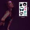 Konsait 10 Sheets Glow in the Dark Tattoos for Kids Adults - Safe and Easy to Use Neon Temporary Music Notes UV Blacklight Tattoos - Glow in the Dark Party Makeup Supplies and Favors view 2
