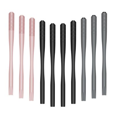 10Pcs Microblading Handles Disposable Manual Microblading Pen with Nano 18 U Shaped Blade Sterilized Microblade Holder for Eyebrow Lip Microblading Kit