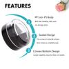 10 Gram Sample Containers with Lids, 10 Pack Sample Jars, Small Cosmetic Travel Container for Makeup, Lotion, Cream, Powder, 10 ML Mini Containers with Black Lids view 4