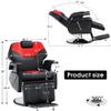 BarberPub Hydraulic Recline Barber Chair All Purpose Salon Beauty Spa Styling Equipment 9208 (Red) view 3