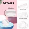 10 Gram Sample Containers with Lids, 10Pcs Clear Sample Jars, Small Cosmetic Travel Containers for Makeup, Lotion, Cream, Powder, 10 ML Mini Container with Lids view 2