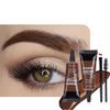 Tinted Thickening Eyebrow Mascara with Two Eyebrow Brushes,Brow Fast Sculpt,Waterproof,Transfer-proof,Eyebrow Tinting Kit- Cruelty Free - Light Medium Brown (2 Pack) (02 Reddish Brown) view 1