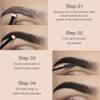 Tinted Thickening Eyebrow Mascara with Two Eyebrow Brushes,Brow Fast Sculpt,Waterproof,Transfer-proof,Eyebrow Tinting Kit- Cruelty Free - Light Medium Brown (2 Pack) (02 Reddish Brown) view 4