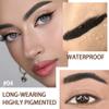 Tinted Thickening Eyebrow Mascara with Two Eyebrow Brushes,Brow Fast Sculpt,Waterproof,Transfer-proof,Eyebrow Tinting Kit- Cruelty Free - Light Medium Brown (2 Pack) (04 Black) view 2