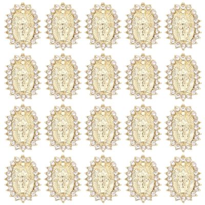 20pcs Virgin Nail Charms Jesus Charms Metal Buddha s Religious Nail Jewels 3D s Women Girl Manicure Art Craft Decoration