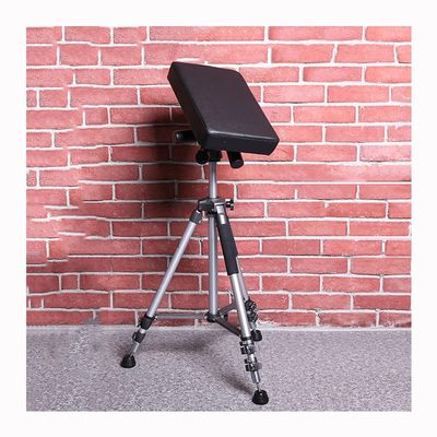 Tattoo Armrest Stand Tattoo Armrest StandOmnidirectional Angle AdjustmentAdjustable Height Black Durable PVC Leather Sponge Pad, for Tattoo Studio