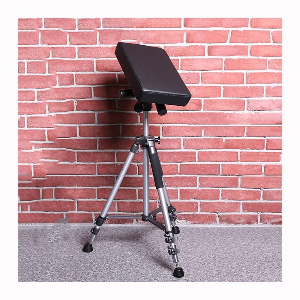 Tattoo Armrest Stand Tattoo Armrest StandOmnidirectional Angle AdjustmentAdjustable Height Black Durable PVC Leather Sponge Pad, for Tattoo Studio