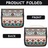 CFERSAN Travel Hanging Toiletry Bag for Women Men Tribe Ethnic Aztec Geometric Cosmetic Bag Waterproof Makeup Organizer for Accessories, Shampoo, Full Sized Container, Toiletries for Bathroom Shower view 4