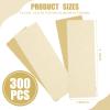Loopeer 300 Pcs Natural Muslin Epilating Face Wax Strips Hair Removal Eyebrow Precut Body Facial Cotton Wax Cloth Strip for Women Men(8 x 2.8 Inch) view 2