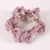 Bow Hair Elastics Ties, Pearl Hair Ties, Hair Ropes Elastic Hair Scrunchies Stretchy Bead Hair Bands Ponytail Holders Boho Hair Elastics Ties for Women(2PCS,Style5) view 3
