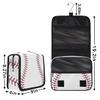 CFERSAN Travel Hanging Toiletry Bag for Women Men Baseball Cosmetic Bag Waterproof Makeup Organizer for Accessories, Shampoo, Full Sized Container, Toiletries for Bathroom Shower view 3