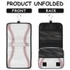 CFERSAN Travel Hanging Toiletry Bag for Women Men Baseball Cosmetic Bag Waterproof Makeup Organizer for Accessories, Shampoo, Full Sized Container, Toiletries for Bathroom Shower view 4