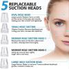 Blackhead Remover USB Rechargeable Vacuum Pore Cleaner - Acne Comedone Extractor Tool Exfoliating Machine Removal Beauty IPL Device with 5 Adjustable Suction Power and 5 Replacement Probes,3POUR3 view 2
