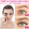 17 Pcs Eyelash Curlers Kit Lash Curler Eyelash Comb Seperator Extension Tweezers Eyebrow Brush Scissors False Eyelashes Applicator Eyebrow Trimmer Silicone Refills Pads for Women(Purple) view 2