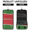 CFERSAN Travel Hanging Toiletry Bag for Women Men Watermelon Cosmetic Bag Waterproof Makeup Organizer for Accessories, Shampoo, Full Sized Container, Toiletries for Bathroom Shower view 4