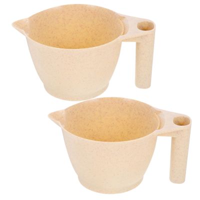 Lurrose Hair Dye Bowl Blonde Hair Dye Blonde Hair Dye 2pcs Hair Dye Bowl Plastic Color Mixing Tint Bowls Diy Oil Treatments Tools for Salon Hairdressing, Beige Facial Tools Facial Tools