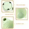 Lurrose Hair Dye Bowl 2pcs Plastic Color Mixing Tint Bowls Diy Oil Treatments Tools for Salon Hairdressing, Green Hair Tinting Bowls view 3