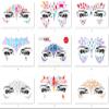 Face Gems Adhesive Glitter Jewel Tattoo Sticker Festival Gems Rave Party Body Make Up (9 PCS Z9ZAKMIX-B) view 1