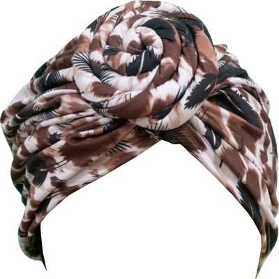 TouchUps Hair Bun Cap Hair Protection Head Wrap Hairbun Cap Wrap African Turban Pattern Headwrap Headscarf