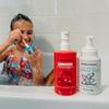 Dabble & Dollop Strawberry + Vanilla Body Wash & Shampoo  3-in-1 Natural Bubble Bath for Kids, No Parabens or Sulfates, Vegan, Gluten-Free, Tear-Free (2-Pack) view 3