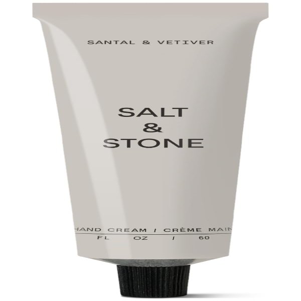 Salt & Stone Hand Cream for Women & Men | Santal & Vetiver | Hydrates, Nourishes & Softens Skin | Restores Dry Cracked Hands | Fast-Absorbing | Cruelty-Free & Vegan (2 fl oz)