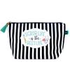 Brooke & Jess Designs Scrub Life Pouch Gifts for Women Striped Makeup Bags Cosmetic Bag Travel Toiletry Makeup Pouch Pencil Bag with Zipper Best Birthday Nurse Gifts view 1