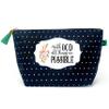 Brooke & Jess Designs Inspirational With God Pouch Gifts for Women Dotted Makeup Bags Cosmetic Bag Travel Toiletry Makeup Pouch Pencil Bag with Zipper Best Women and Men Gifts view 1