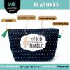 Brooke & Jess Designs Inspirational With God Pouch Gifts for Women Dotted Makeup Bags Cosmetic Bag Travel Toiletry Makeup Pouch Pencil Bag with Zipper Best Women and Men Gifts view 2