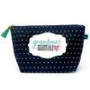 Brooke & Jess Designs Grandma's Essentials Pouch Gifts for Women Dotted Makeup Bags Cosmetic Bag Travel Toiletry Makeup Pouch Bag with Zipper Best Grandma Birthday Just Because Gifts view 1