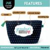 Brooke & Jess Designs Grandma's Essentials Pouch Gifts for Women Dotted Makeup Bags Cosmetic Bag Travel Toiletry Makeup Pouch Bag with Zipper Best Grandma Birthday Just Because Gifts view 2