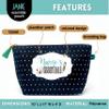 Brooke & Jess Designs Nurse's Essentials Pouch Gifts for Women Dotted Makeup Bags Cosmetic Bag Travel Toiletry Makeup Pouch Pencil Bag with Zipper Best Nurse Front Liner Medic Just Because Gifts view 2
