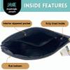 Brooke & Jess Designs Boss Lady Janie Pouch Gifts for Women Gold Dotted Makeup Bags Cosmetic Bag Travel Toiletry Makeup Pouch Pencil Bag with Zipper Best Work Bestie Gifts view 3