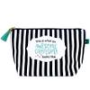 Brooke & Jess Designs Grandma Awesome Pouch Gifts for Women Striped Makeup Bags Cosmetic Bag Travel Toiletry Makeup Pouch Pencil Bag with Zipper Best Granny Birthday Just Because Gifts view 1