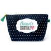 Brooke & Jess Designs Nana's Essentials Pouch Gifts for Women Dotted Makeup Bags Cosmetic Bag Travel Toiletry Makeup Pouch Pencil Bag with Zipper Best Nana Birthday Just Because Gifts view 1