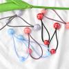 Bubble Ball Hair Ties for Girls Bobbles Elastic Hair Bands Knockers for Little Girls Non Slip Ponytail Holders Hair Knockers Bead Hair Ties Scrunchie Hair Accessories 8 Pcs view 2