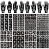 16 Sheets Henna Tattoo Stencils Kit Reusable for Women Girls and Kids,150+ PCS Temporary Indian Arabian Glitter Airbrush Tattoo Stencils for Face Body Paint DIY view 1