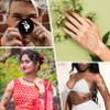 16 Sheets Henna Tattoo Stencils Kit Reusable for Women Girls and Kids,150+ PCS Temporary Indian Arabian Glitter Airbrush Tattoo Stencils for Face Body Paint DIY view 3