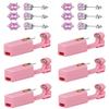Ear Piercing Kits,Body Piercing Kits,6 Pack Disposable Self Ear Piercing Gun Tool with 5mm Cubic Zirconia Stud Earrings (Pink) view 1