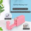 Ear Piercing Kits,Body Piercing Kits,6 Pack Disposable Self Ear Piercing Gun Tool with 5mm Cubic Zirconia Stud Earrings (Pink) view 2