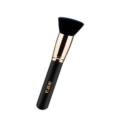 Flat Kabuki Foundation Brush by Aura. Designed for the face, this flat-top kabuki brush is ideal for applying foundation and setting powder.