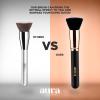 Flat Kabuki Foundation Brush by Aura. Designed for the face, this flat-top kabuki brush is ideal for applying foundation and setting powder. view 4