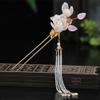 Chinese Style Hanfu Hair Stick Women Metal Glaze Hair Fork Chopsticks Hairpin view 3