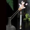 Chinese Style Hanfu Hair Stick Women Metal Glaze Hair Fork Chopsticks Hairpin view 4