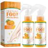 Callus Remover for Feet, Instant Foot Peeling Spray, Feet Scrubber Dead Skin Remover Cracked Heels Softener, Works Great with Any Foot File or Scrubber, Hydrating Exfoliating Spray (2 PCS,Orange) view 1